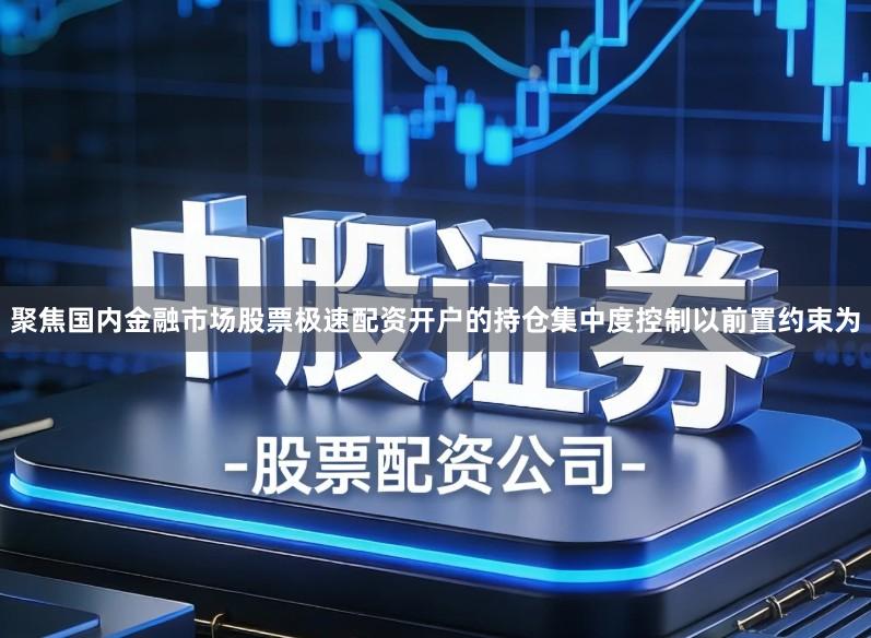 聚焦国内金融市场股票极速配资开户的持仓集中度控制以前置约束为